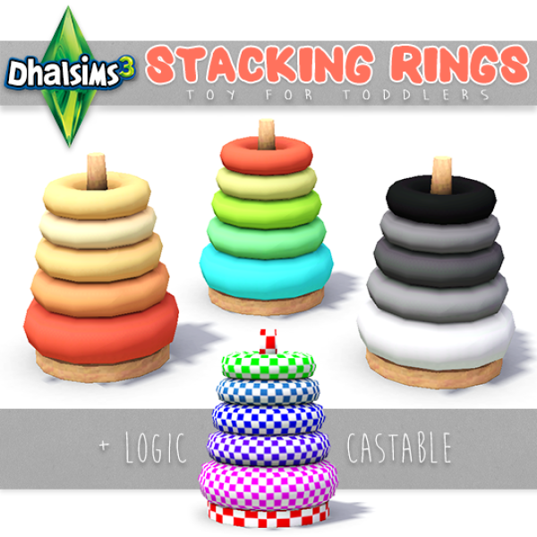 Stacking Rings Peg Box Toy for by simsfinds - The Sims 3 Custom Content