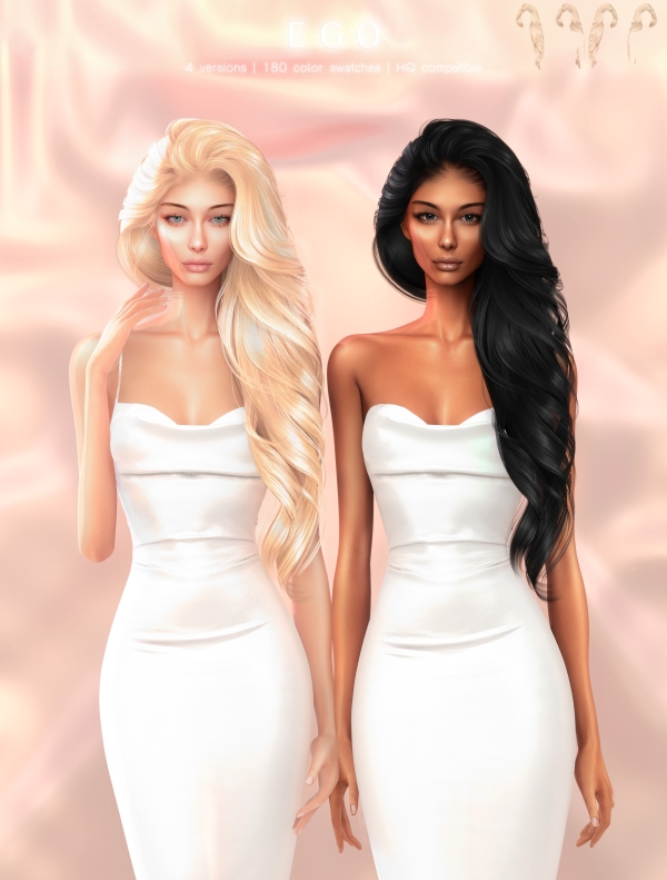 Alpha Ego Hairstyle by greenteahoney - The Sims 4 Custom Content