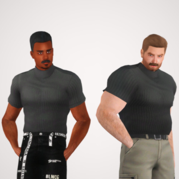 4t3 SLEEVELESS TURTLENECK by simsfinds - The Sims 3 Custom Content