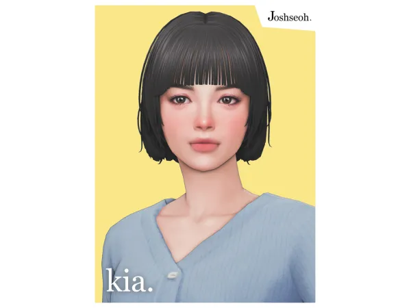 Maxis Match Kia Hair by Josh - The Sims 4 Custom Content