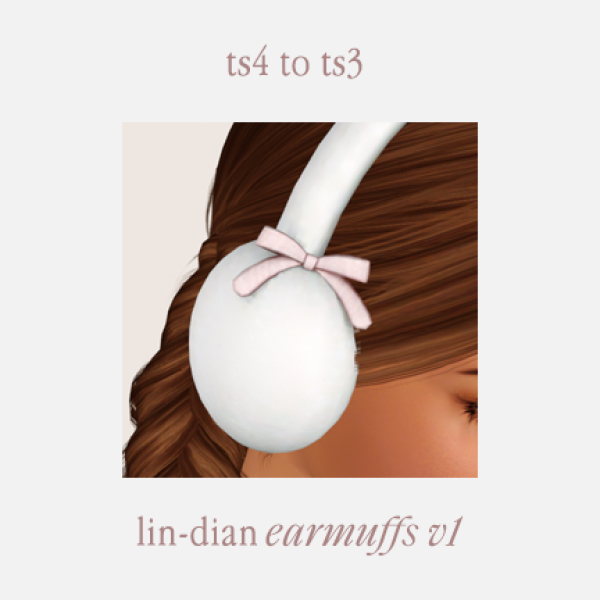 AFacc lin dian earmuffs v1 by simsfinds - The Sims 3 Custom Content