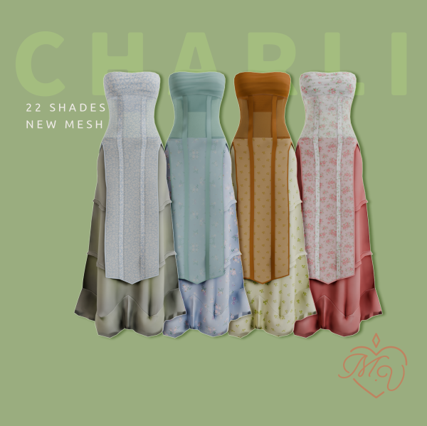 Maxis Match Charli Dress by simsfinds - The Sims 4 Custom Content