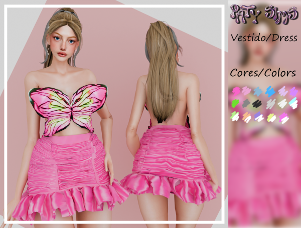 Alpha Conjunto Borboleta by patysims - The Sims 4 Custom Content