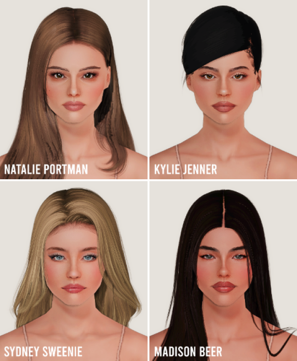 CELEBRITIES BASE SIMS (female edition) by simsfinds - The Sims 3 Custom Content