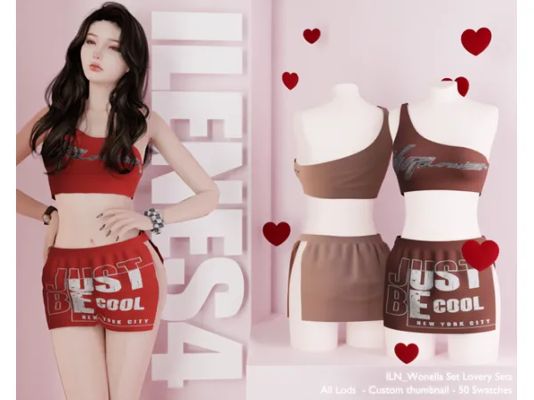 Mix ILN Wonella Set - The Sims 4 Custom Content