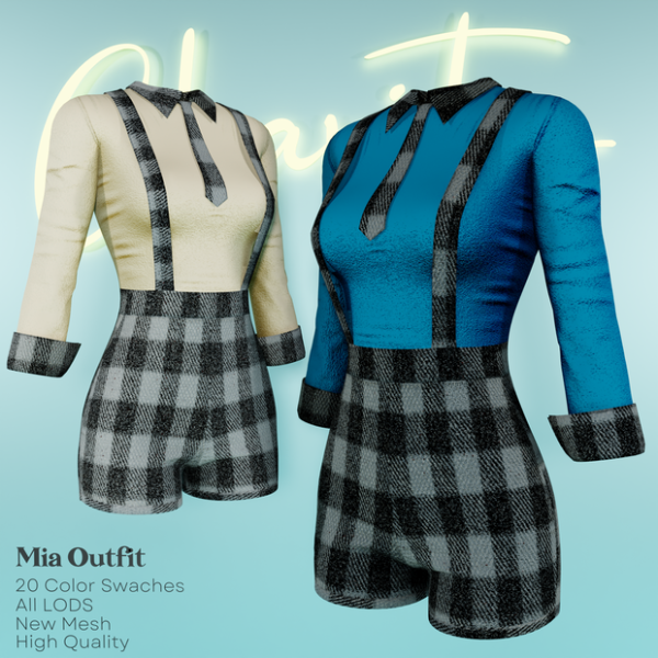 Alpha Mia Outfit by aurorats4 - The Sims 4 Custom Content