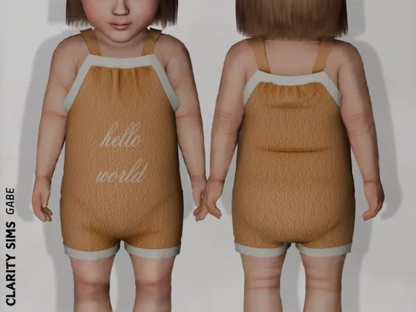 Alpha Gabe Outfit Infant - The Sims 4 Custom Content