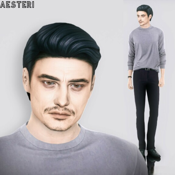 Alpha Jackson Black Sim by aesteri - The Sims 4 Custom Content