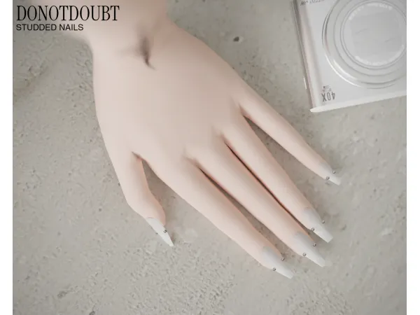 Maxis Match Studded Nails by donotdoubt - The Sims 4 Custom Content