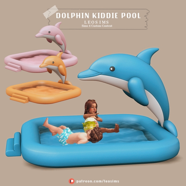 Mix Dolphin Kiddie Pool by leosims4cc - The Sims 4 Custom Content