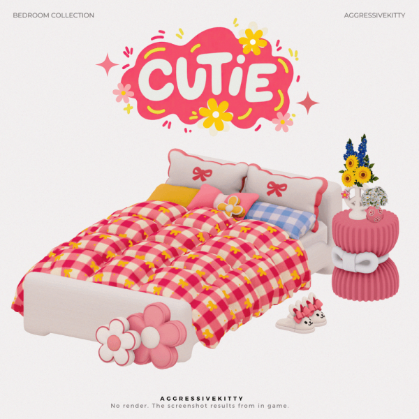 Maxis Match CUTIE BED COLLECTION by simsfinds - The Sims 4 Custom Content