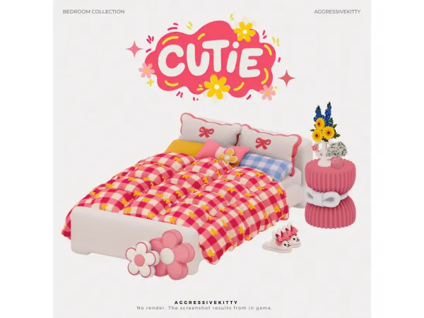 Maxis Match CUTIE BED COLLECTION by aggressivekitty - The Sims 4 Custom Content