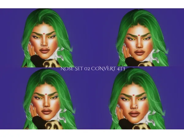 NOSE SET 02 CONVERT 4T3 - The Sims 3 Custom Content
