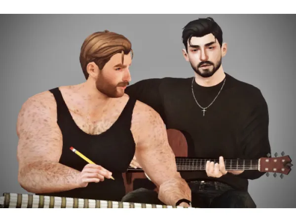 4t3 JOHNNYSIMS Edward Hair by cosmicmasks - The Sims 3 Custom Content