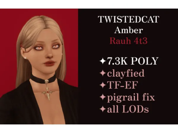 Twisted Catu2019s Amber hairstyle converted for - The Sims 3 Custom Content