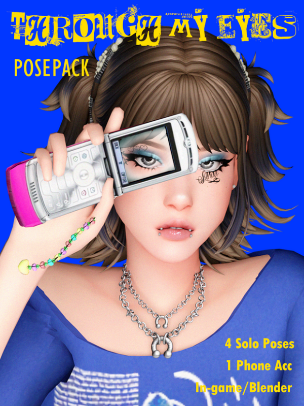 Mix Through My Eyes Posepack by simsfinds - The Sims 4 Custom Content