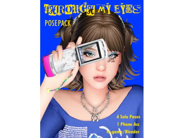 Mix Through My Eyes Posepack by Wotunciba - The Sims 4 Custom Content