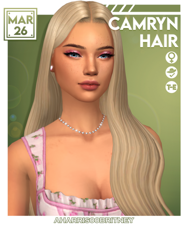 Maxis Match Camryn Hair by simsfinds - The Sims 4 Custom Content