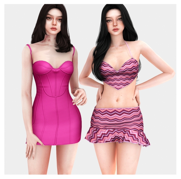 Alpha Annita Dress Angel Set 41785736887823 by unknown66irl - The Sims 4 Custom Content