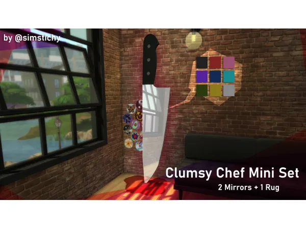 Mix CLUMSY CHEF MINI SET by simstichy - The Sims 4 Custom Content
