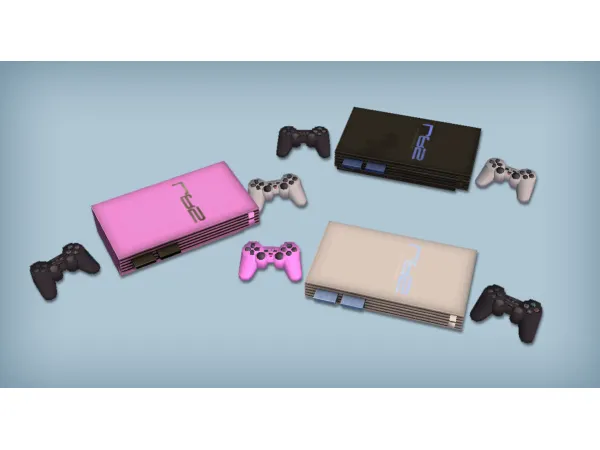 jacky93sims Celestial Spritz Play Station 2 Functional - The Sims 2 Custom Content