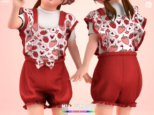 Mix Mia Toddler Jumpsuit brsims - The Sims 4 Custom Content