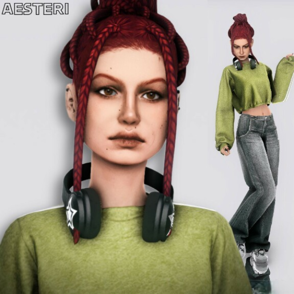 Alpha Lorenza Merkel by aesteri - The Sims 4 Custom Content