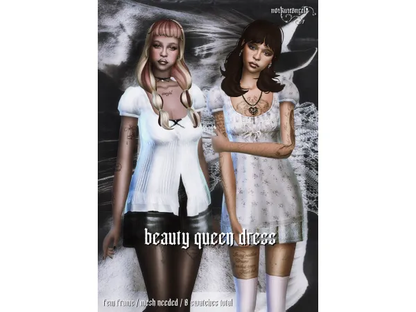 Maxis Match [notkuteangel] beauty queen dress - The Sims 4 Custom Content
