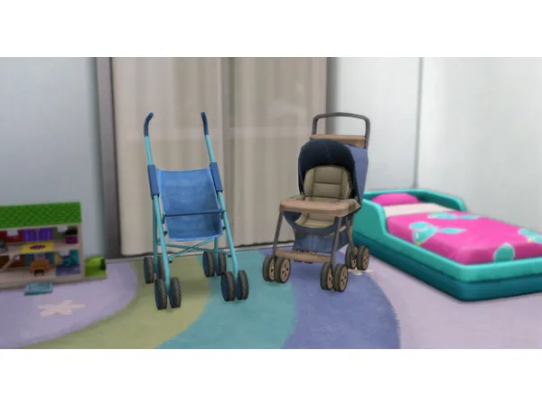 Mix Stroller Set by SimslandConversions - The Sims 4 Custom Content