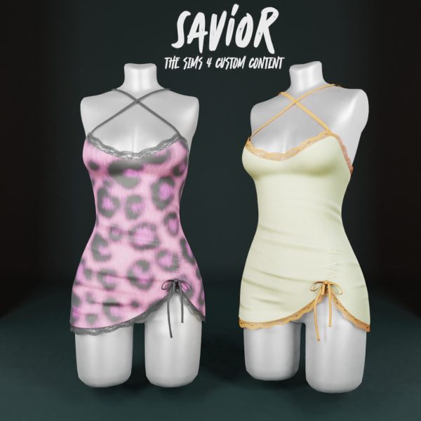 Alpha SO_Farra Dress by saviorts4 - The Sims 4 Custom Content