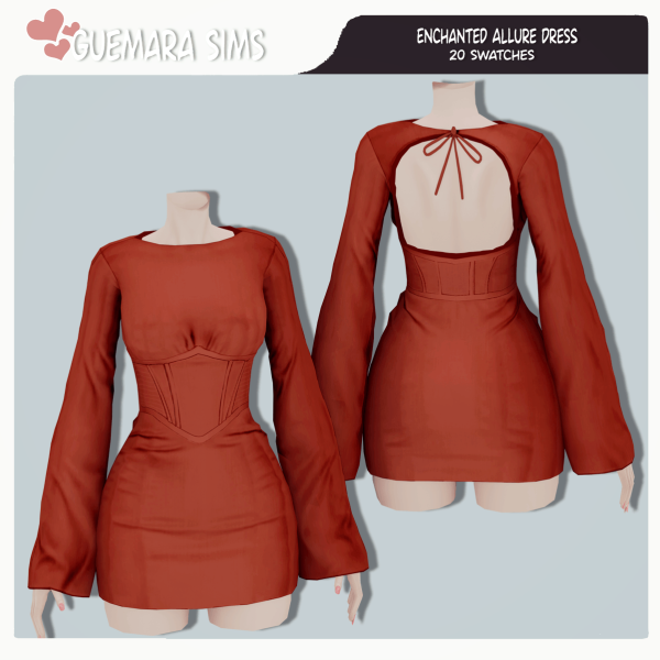 Maxis Match Enchanted Allure Dress by simsfinds - The Sims 4 Custom Content