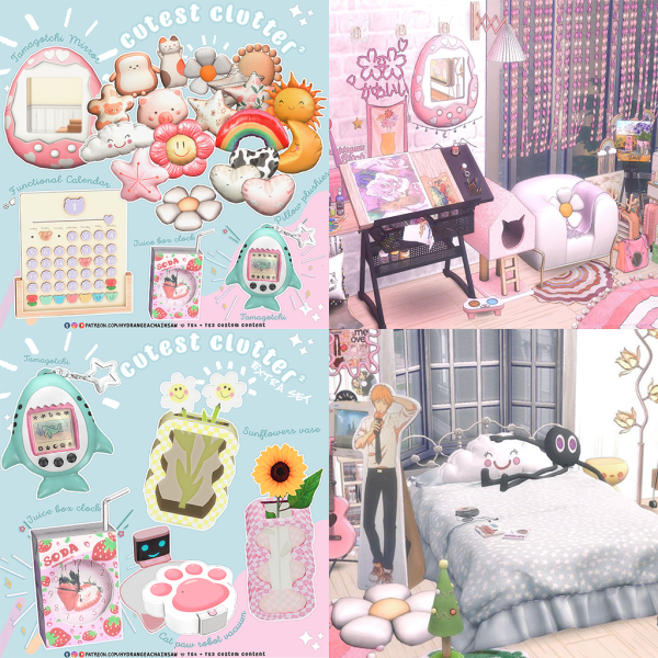 Alpha Cutest Clutter by hydrangeachainsaw - The Sims 4 Custom Content
