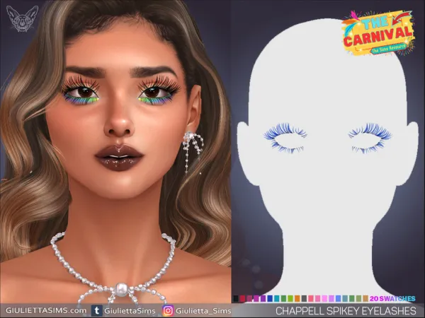 Alpha Chappell Roan Spikey Eyelashes - The Sims 4 Custom Content