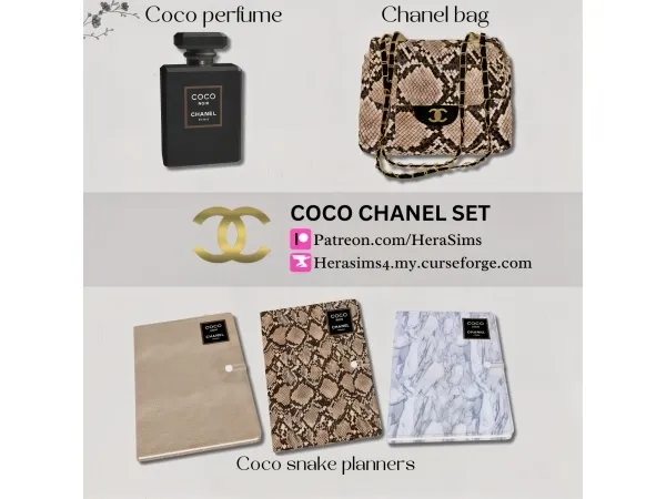 Alpha Coco Chanel set - The Sims 4 Custom Content