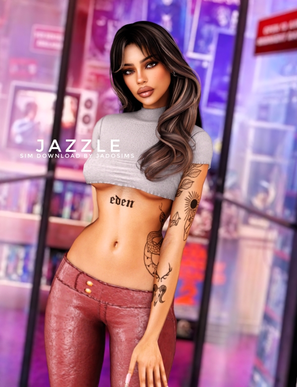 Alpha Jazzle (Sim Download) by shopwithflynnn - The Sims 4 Custom Content