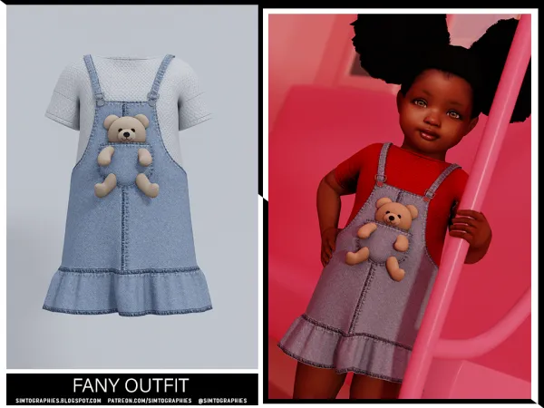Alpha Fany Outfit - The Sims 4 Custom Content