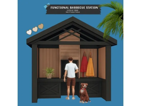 Mix Functional Barbecue Station - The Sims 4 Custom Content