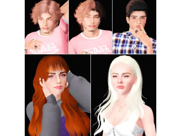 dump hair stupid sims by crazy - The Sims 3 Custom Content