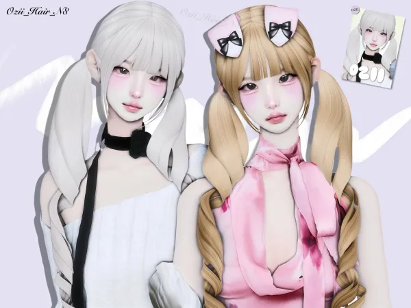 Maxis Match Ozii Hair N8 - The Sims 4 Custom Content