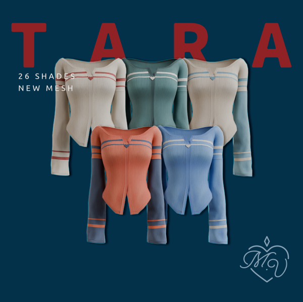 Maxis Match Tara Top by simsfinds - The Sims 4 Custom Content