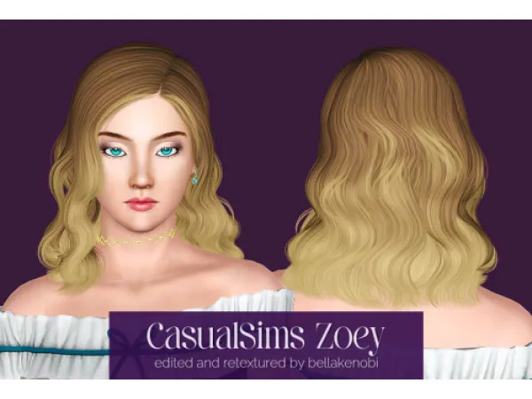 CasualSims Zoey retexture by bellakenobi - The Sims 3 Custom Content