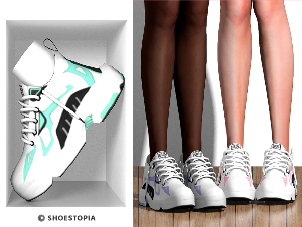 Alpha Shoestopia Cordex Sneakers by shoestopia - The Sims 4 Custom Content