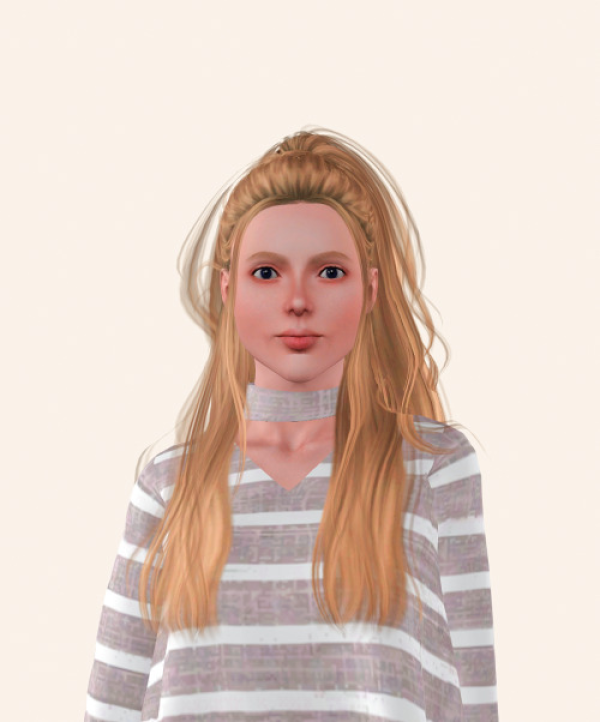 Hezeh Fem Hair N16 Optimization Age Conversion by simsfinds - The Sims 3 Custom Content
