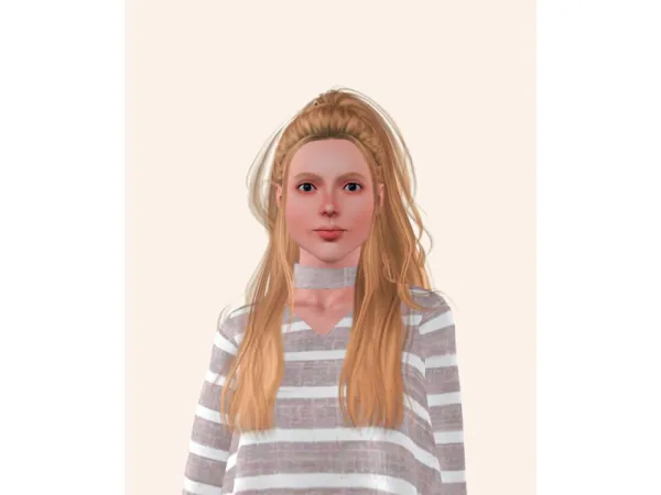 Hezeh Fem Hair N16 Optimization Age Conversion by lingyunxi - The Sims 3 Custom Content