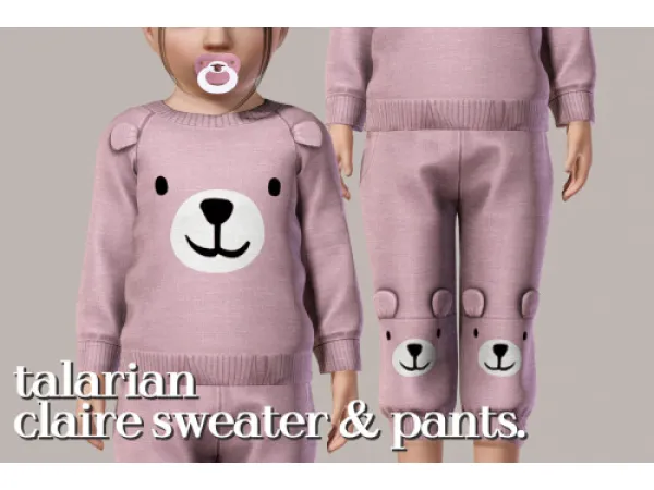 talarian claire sweater pants conversion by shellsea - The Sims 3 Custom Content
