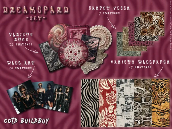Alpha OOTD BuildBuy Dreamopard - The Sims 4 Custom Content