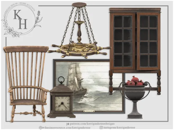 Alpha [khd] captain's quarters set - The Sims 4 Custom Content