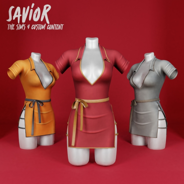 Alpha SO_Shasimi Dress by saviorts4 - The Sims 4 Custom Content
