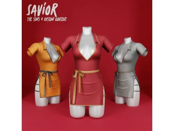 Alpha SO_Shasimi Dress - The Sims 4 Custom Content