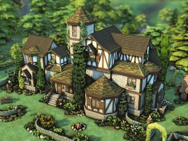 Maxis Match Cottage Dream House - The Sims 4 Custom Content